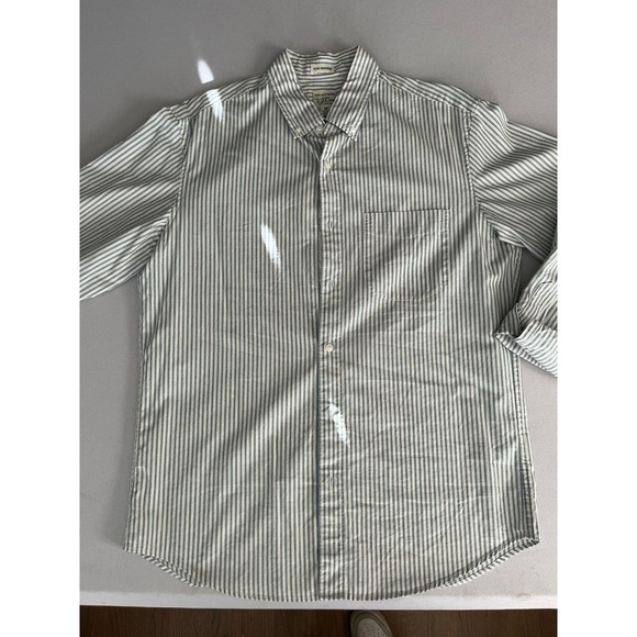 J Crew Slim Untucked Shirt Blue Stripe - Picture 3 of 7
